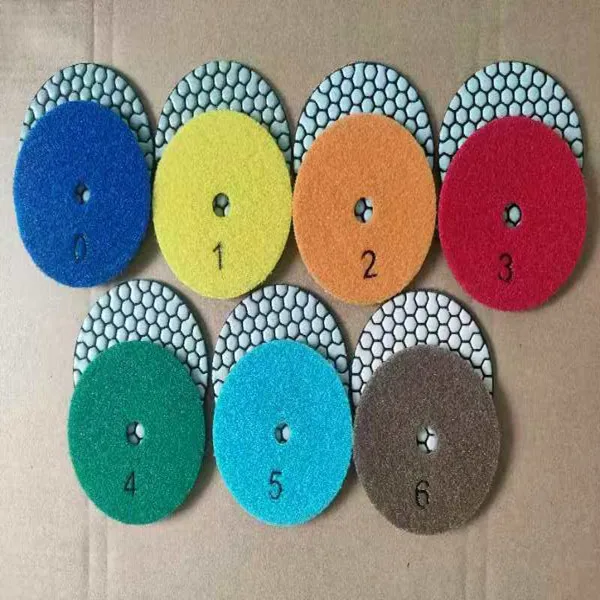 4 inch 100 mm Granite Marble Diamond Polishing Pads Dry Polishing Pads For Stone Polishing