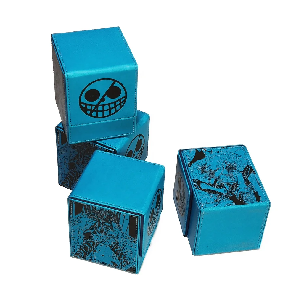 PU Leather Deck Card Boxes Cards Deck Game Box for Collectible Playing Card Box