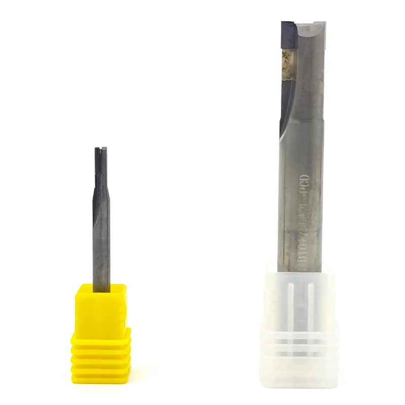 Diamond PCD double-edge end milling cutter for copper aluminum graphite carbon fiber