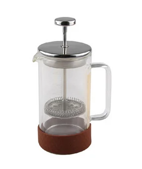 Heat-Resistant double wall Borosilicate Glass Stainless Steel Filter French Press Coffee Maker