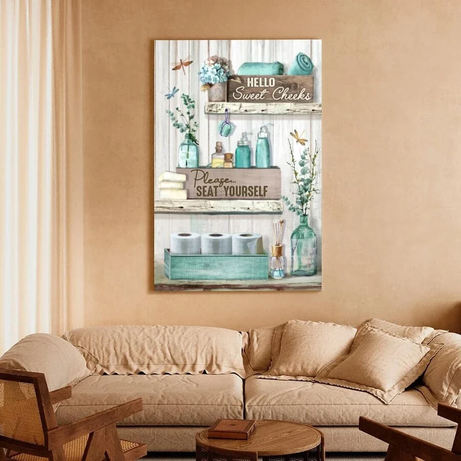 Wall Decor Bathroom Canvas Painting Wall Art Posters Canvas Print Posters Artwork Decoration Picture Living Room Home Decor