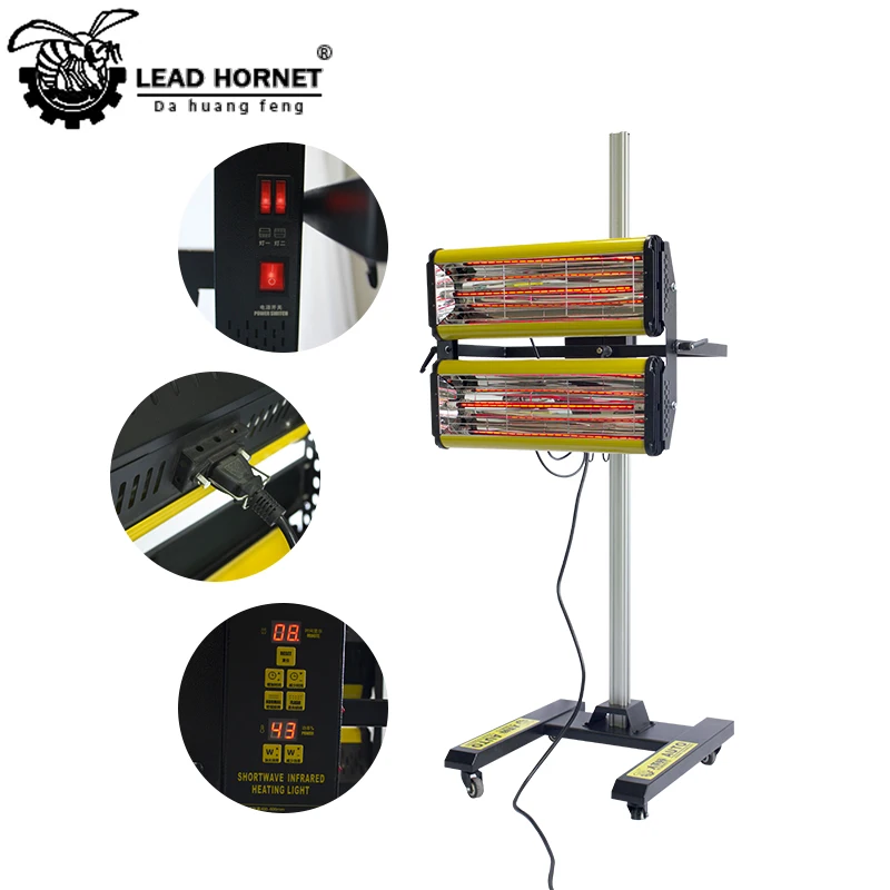 shortwave quartz Halogen infrared heat lamps for car painting / infrared paint curing lamp