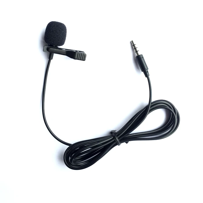 2020  new model Wholesale newest mini wired smartphone collar microphone lapel tie clipon external phone mic  for mobile phone