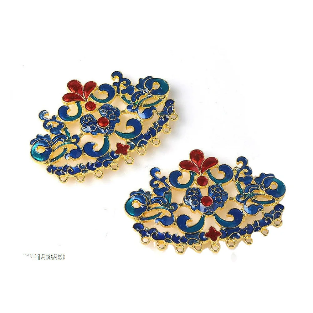 
2021 style Chinese style alloy material ladies diy bridal headgear accessories 