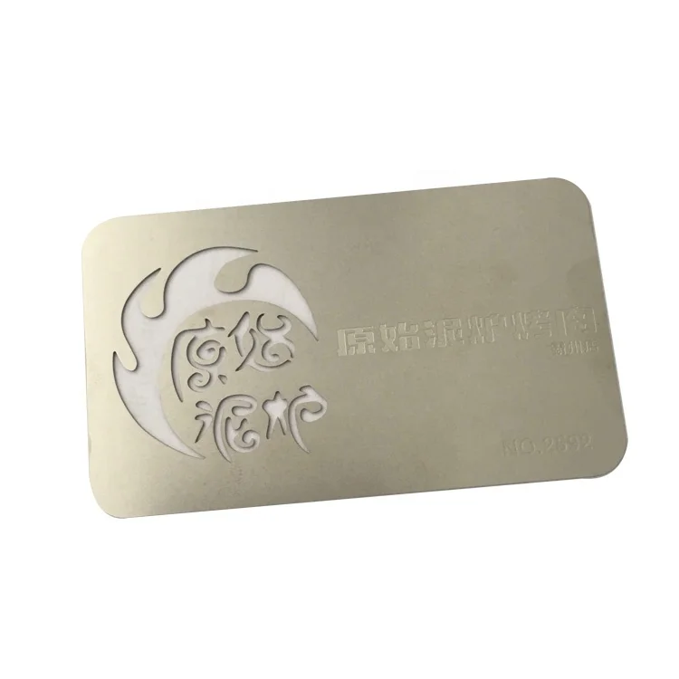 Factory Price Hot selling Sublimation Name Blank Stainless Steel Metal Business Cards