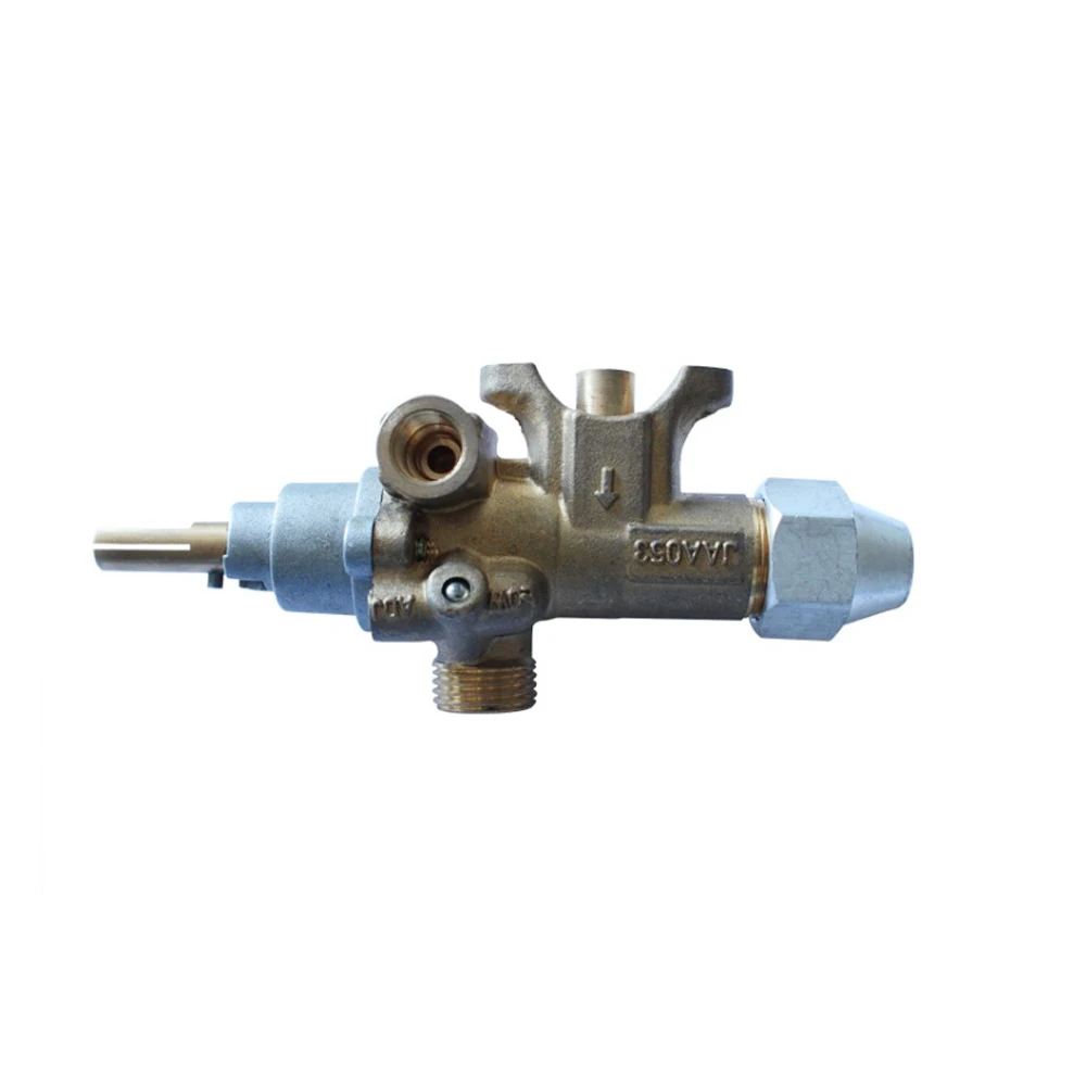 Gas control safety valve for stove cooktop