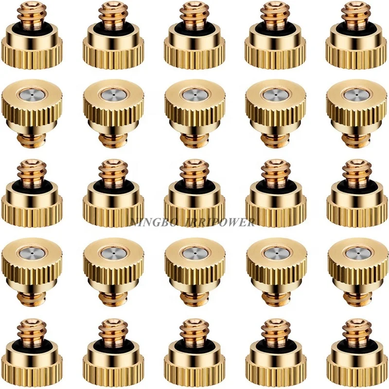 Brass Misting Nozzles 10/24 UNC for Misting Cooling System