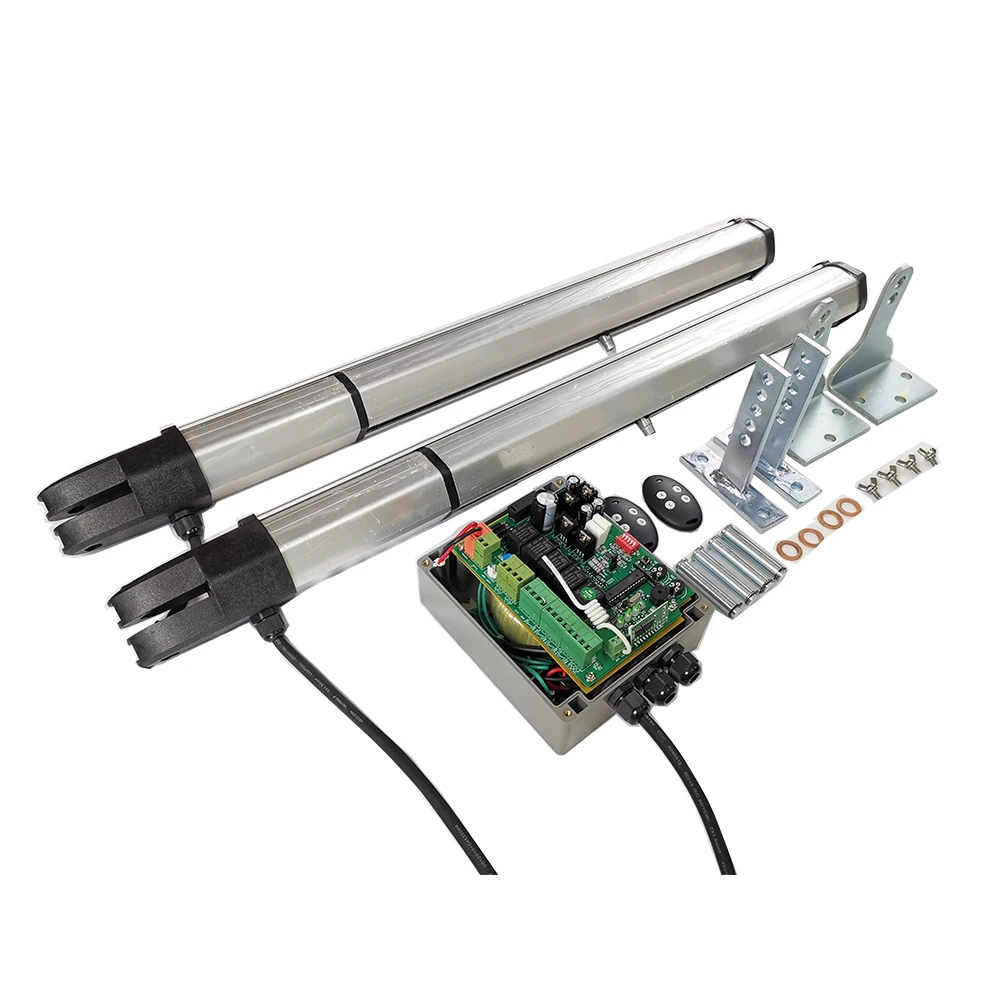 In Stock Solar Gate Opener Dual Arms Automatic 24Vdc Automation Swing Gate Operator Kit