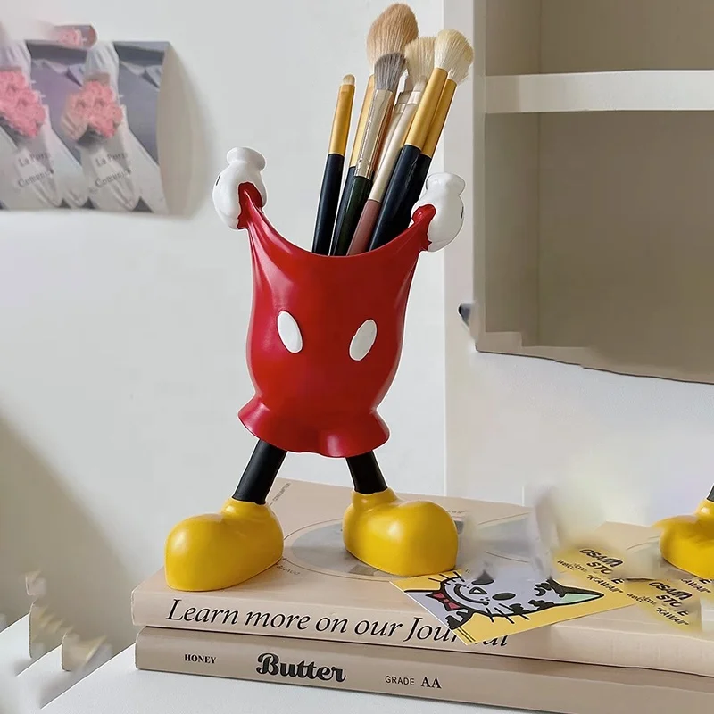 Home Decoration Silicone PVC Makeup Brush Holder Customized Cute Cosmetic Organizer Pen Holder for Desk