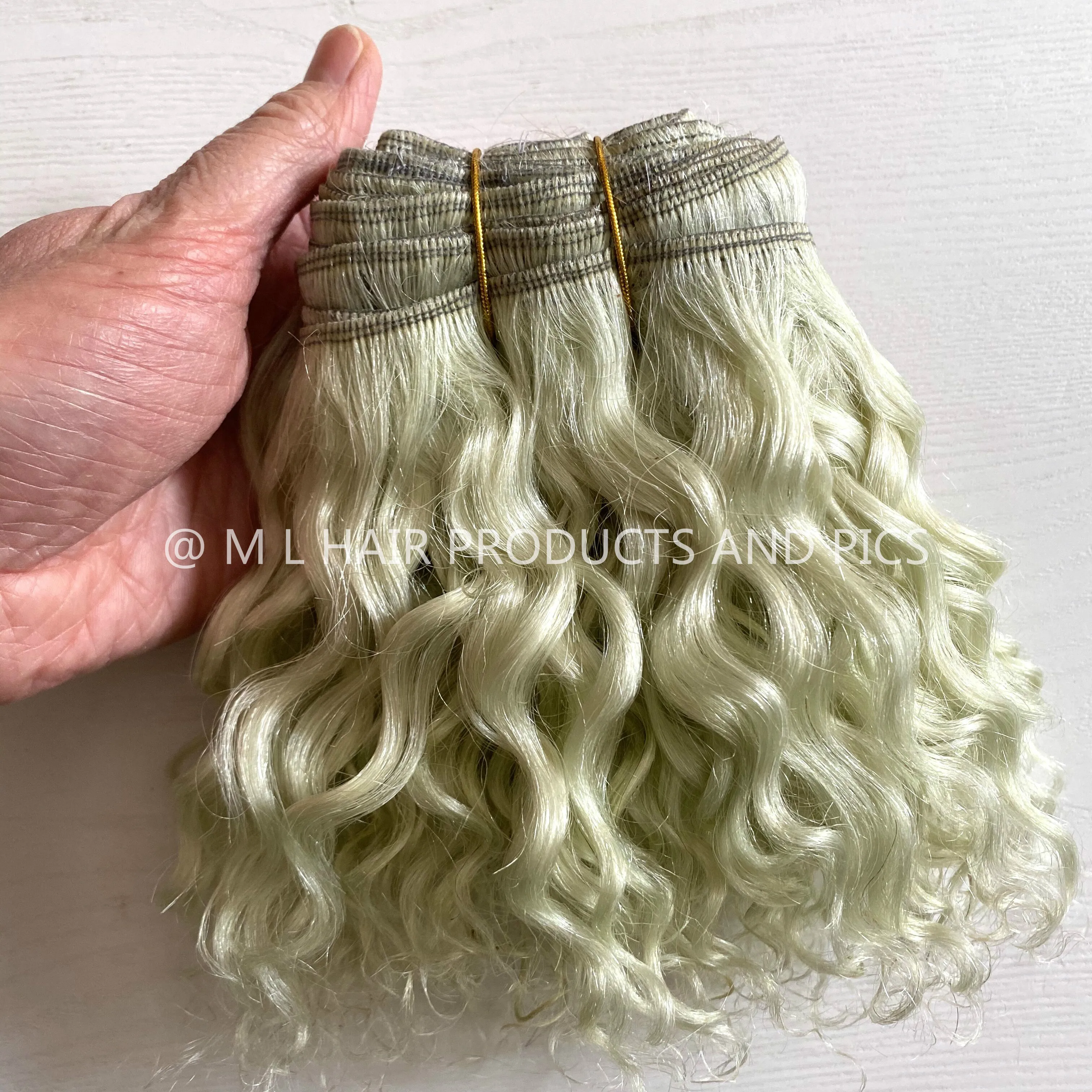 Кукольный парик для наращивания Blythe из козьей шерсти