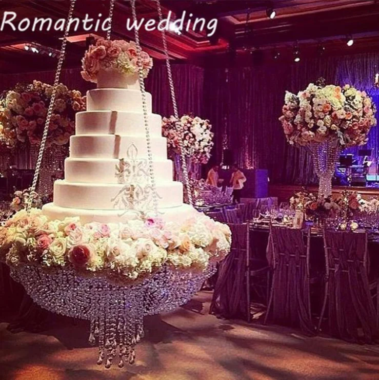 Top Sale Crystal Cake Swing Elegance Wedding Cake Swing Wedding Favor Cake Decor