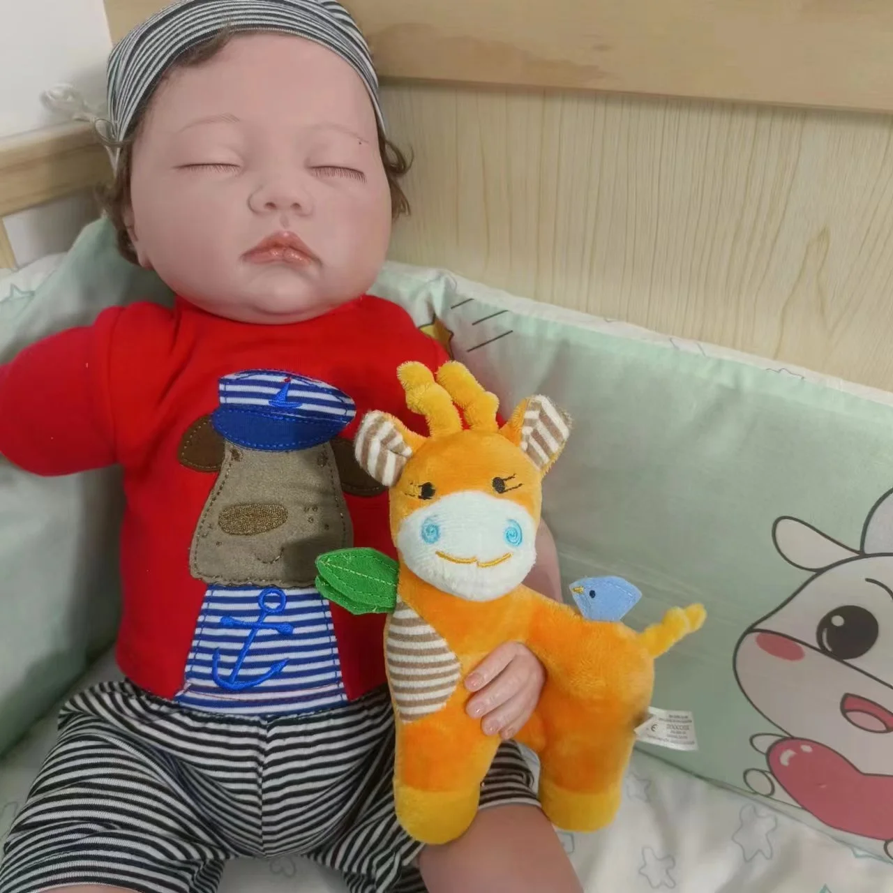 High Quality Plush Toy Giraffe Rattle For Baby Baby Rattle Squeaky Toy
