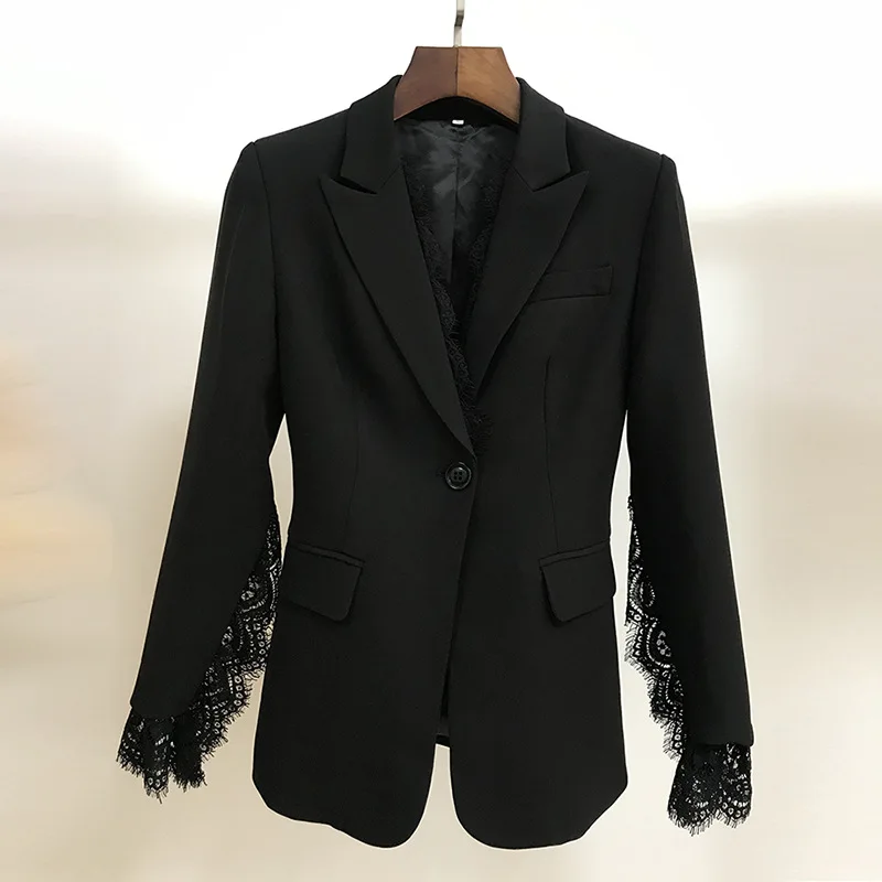 party luxury blazer for women clubwear korean style single button v-neck blazer jacket 2024 slim fit formal jacket outwear