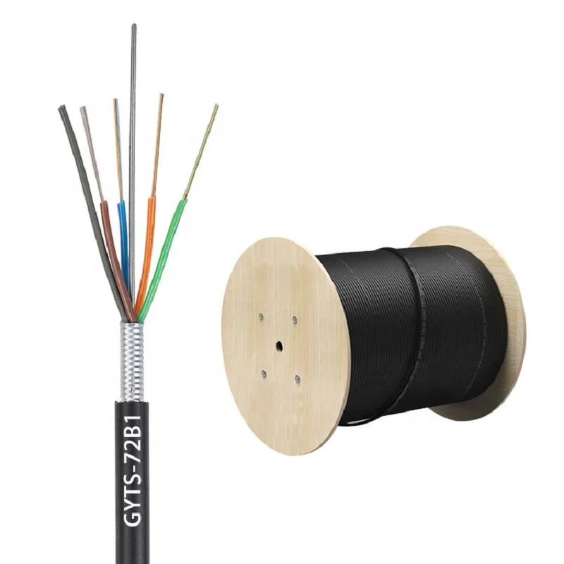Good Price 8 12 core Armoured GYXTW Single Mode Fiber Cable Loose Tube Central Bundled Optical fibra