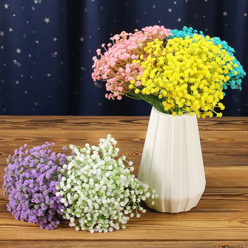 Artificial Flower gypsophila wholesale outdoor simulation cheap home decor baby breath high silk wedding decor