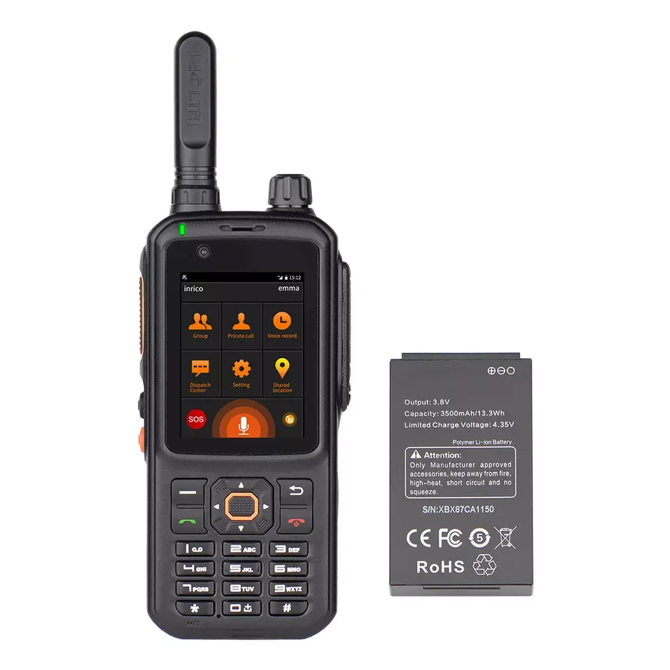 YX Network Transceiver Radio Walkie Talkie Supports Military Quality T320 4G Handheld GPS Global Internet Android 7.0 Micro USB