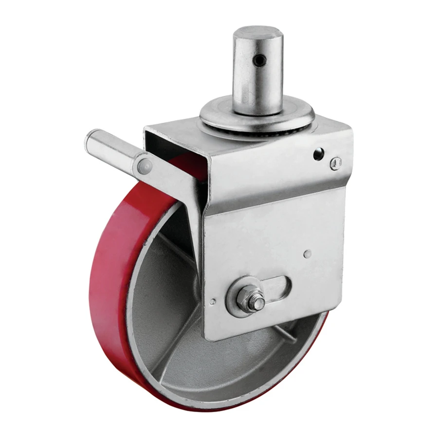 Heavy Duty PU on Iron Cast Core Scaffolding Caster