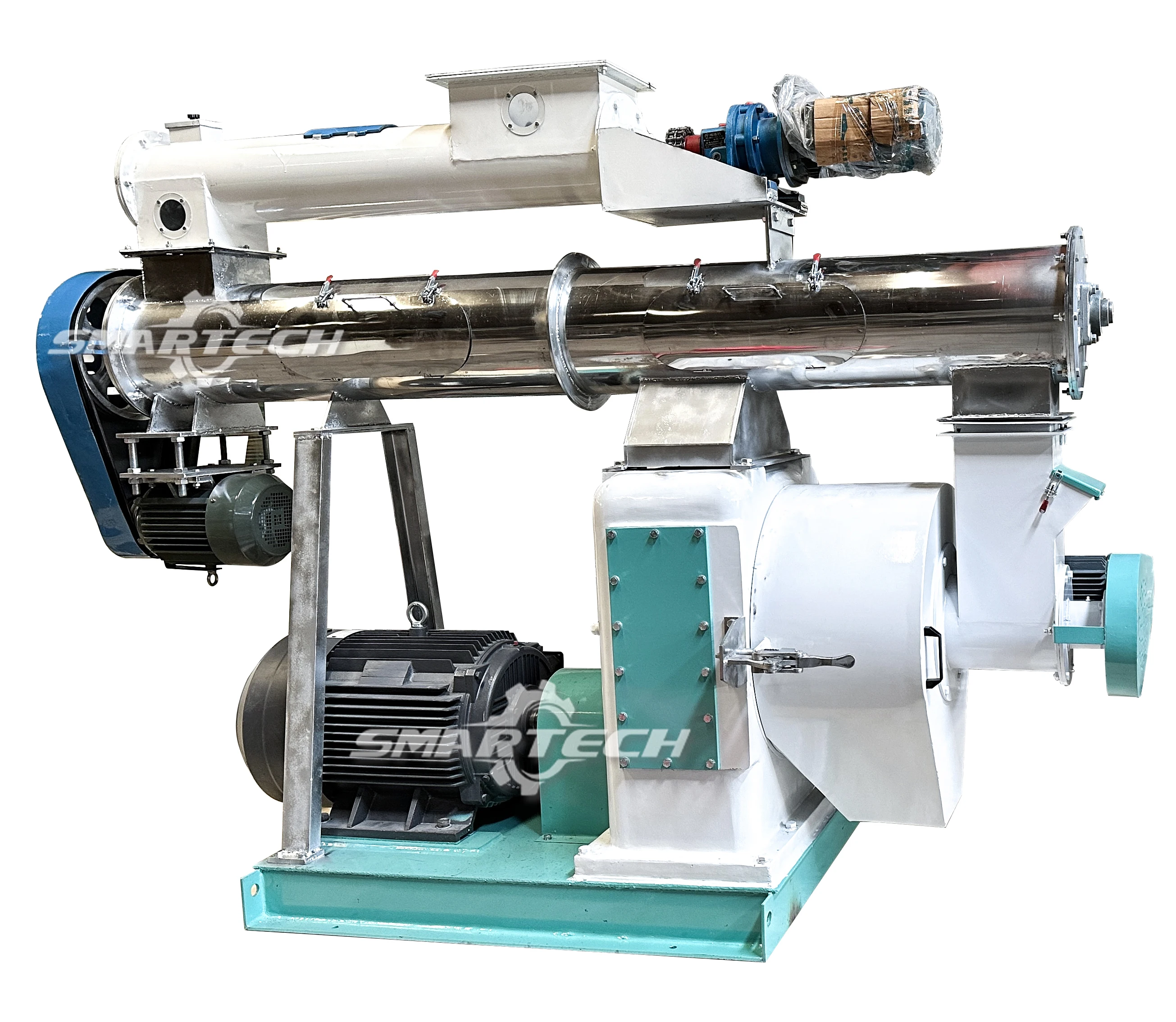 Animal Feed Grinder And Mixer Dryer Packing Pelletizer Granulator Production Line Pelletizer Machine For Animal Feeds