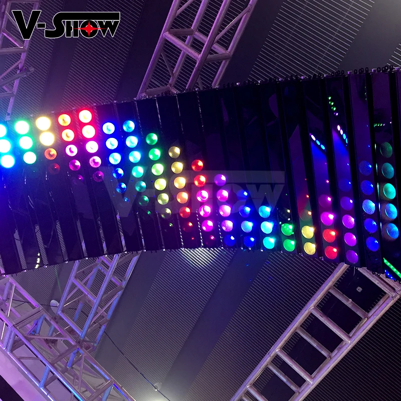 VSHOW MC1030 10PCS 30w Led Pixel Bar COB BSW Hybrid LED Linear Wall Washer lights RGBW DMX Control COB led stage wash bar light