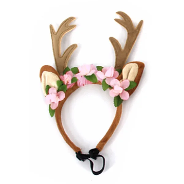 Factory Direct Sale Price Manufacturer Christmas Antlers Pet Headband Dog Accessories For Pets Dogs And Cats On Sale