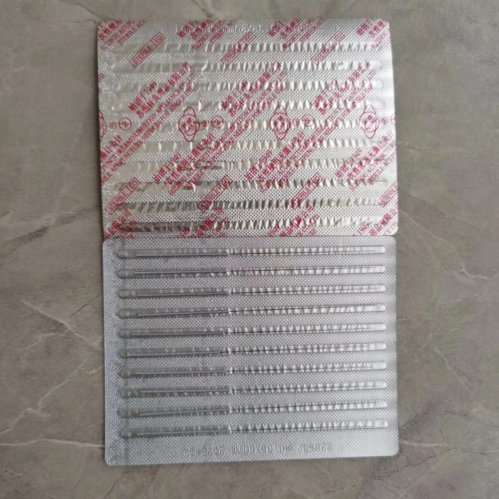 100pcs Huanqiu brand acupuncture and moxibustion needle disposable needle single tube Chinese medicine needle