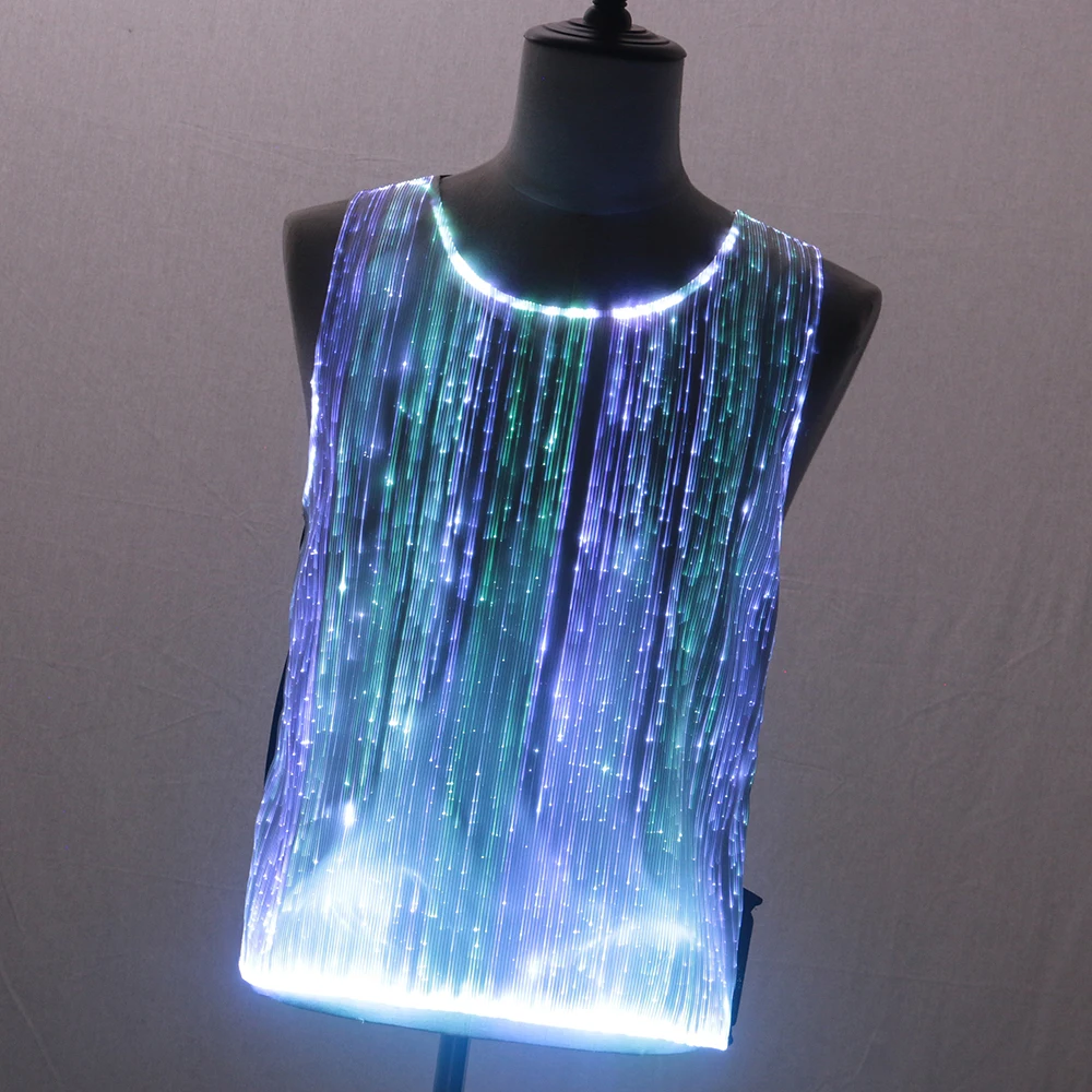 Cool design Rave party night club luminous led light glow in the dark t-shirt
