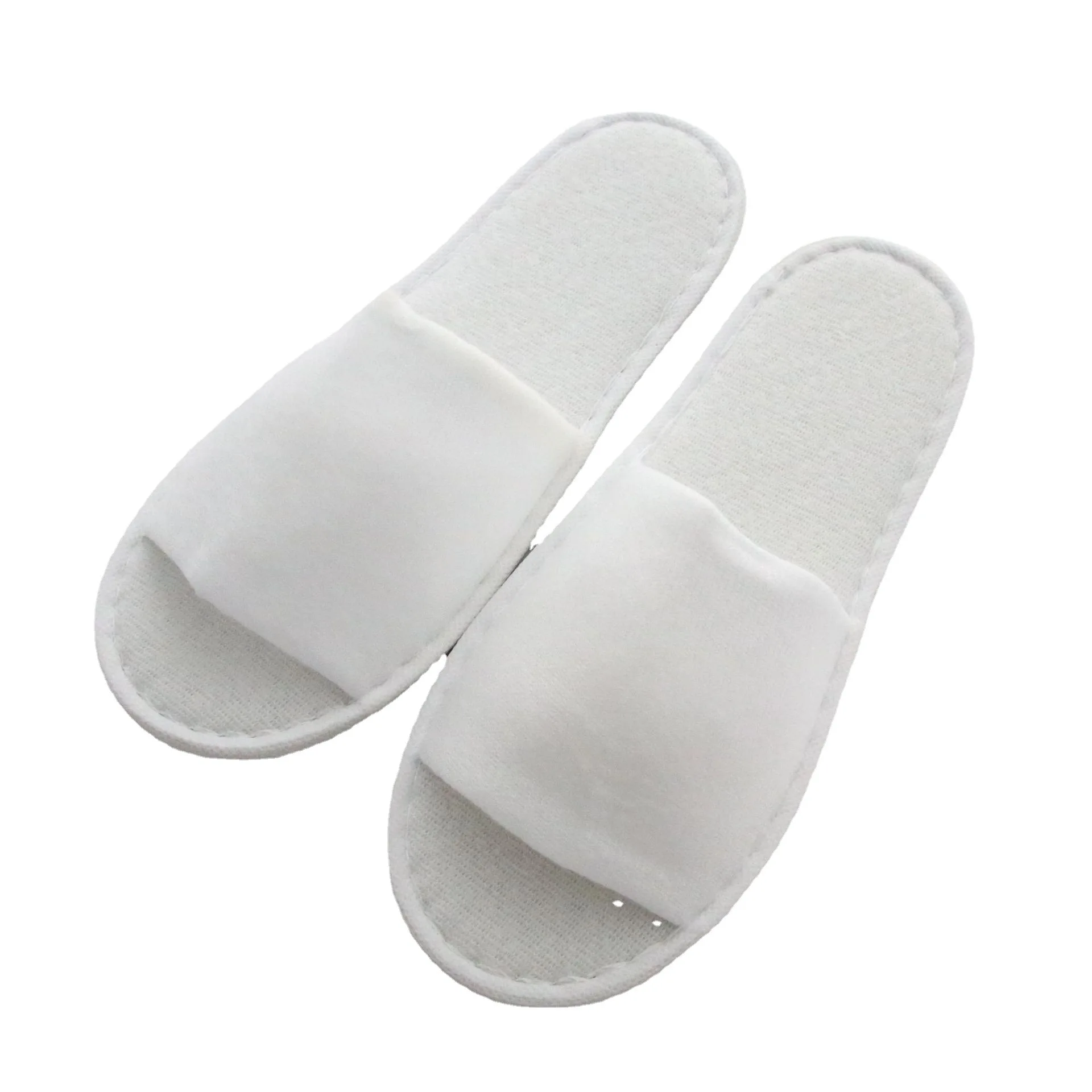 Open Toe Disposable Slippers Unisex Custom For Hotel Spa Or Pedicure In Stock