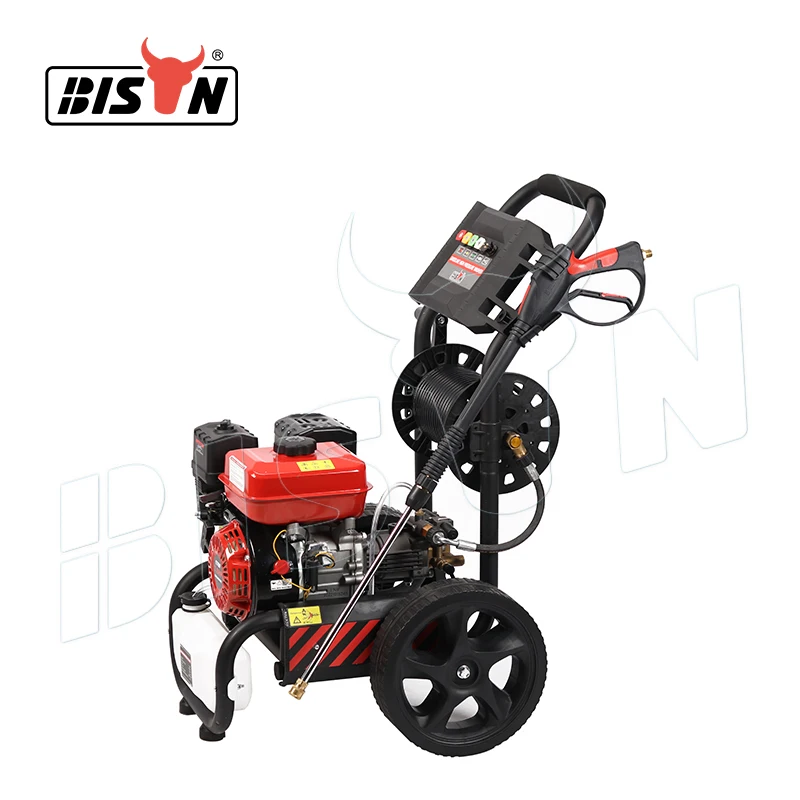 Bison Manufacturer Car Washing Equipment Compact 180BAR 6.5HP 9LPM High Pressure Washer With Ohv Engine