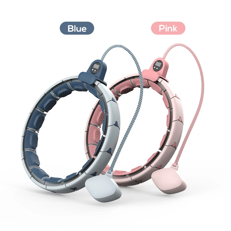 
2021 Massage 16 Knots Detachable Smart Calories Counting Weighted Hula Ring Hoops For Adults 
