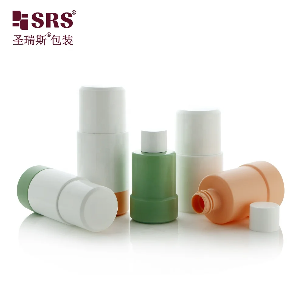 Refillable Empty Plastic 50ml 75ml Deodorant Bottles Plastic Roller Ball Replaceable Essential Oil Roll On Bottle