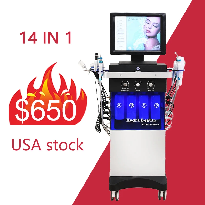 2024 Hot Dermabrasion Machine Beauty Instrument Hidrafacial RF Machine Microcurrent Facial Toning Device