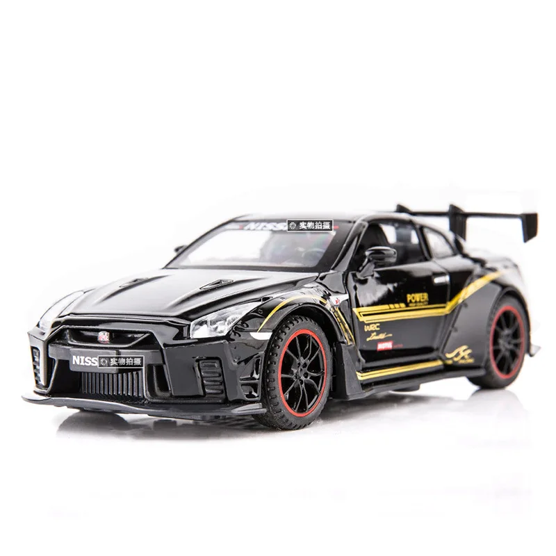 1:24 GTR R35 спортивный автомобиль литой игрушечный сплав Diecast Nissan модель автомобиля имитация откатной коллекции детские игрушки