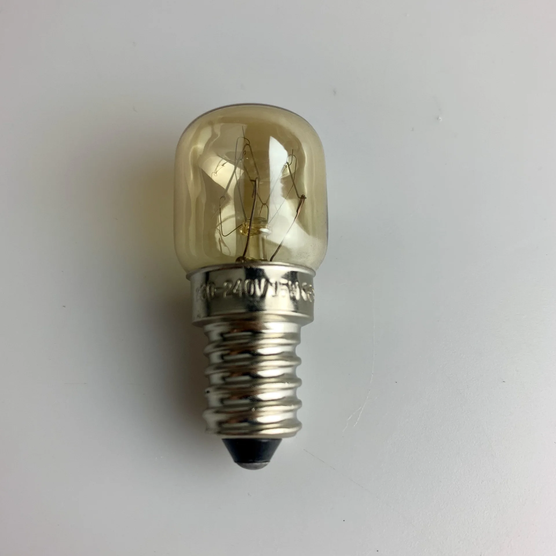 T25 15w 25w E14s clear glass incandescent tube oven light bulb 300 degree heat resistant refrigerator lamp bulb for sale