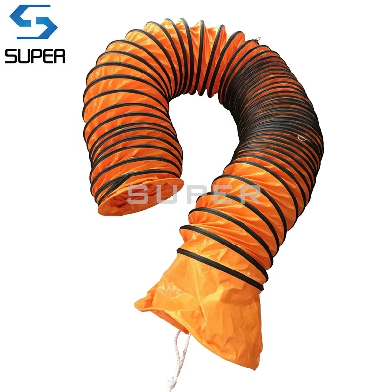 Внутренний и наружный гибкий воздуховод диаметром 350 мм