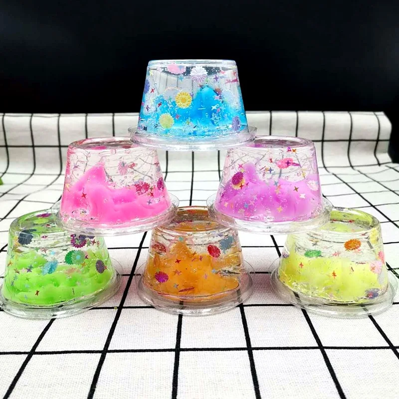 Cute Twelve Constellation Star Slime Toy Air-Dry Resin Entertaining Decompression Relief for Children