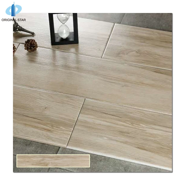New Arrival White Wood Finish Porcelain Tile Tans Wood Grain Floor Tile For Apartment Size 200X1000 OSTC10205