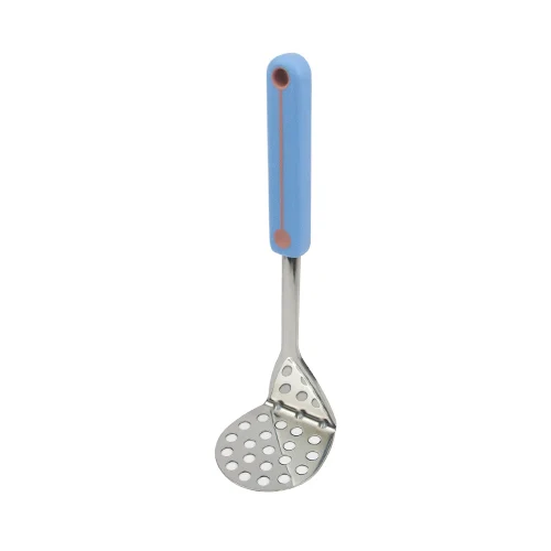 Hot sale high quality Kitchen Utensils tools Stainless Steel Plastic Handle potato masher