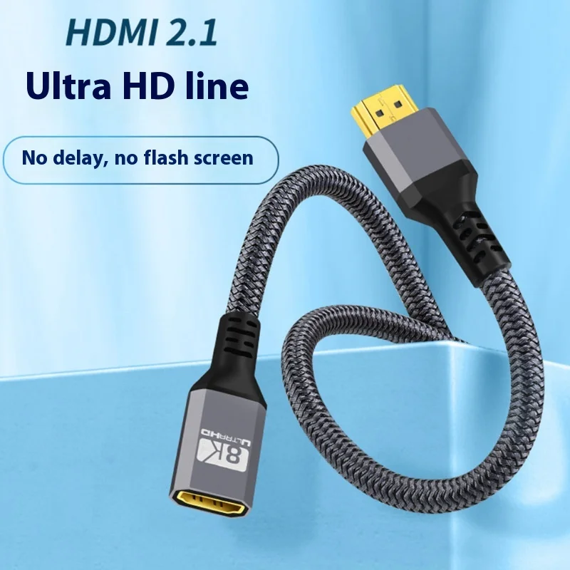 hdmi male to female pure copper over HD extension cable 8K TV computer projector set-top box transmission data 2.1v
