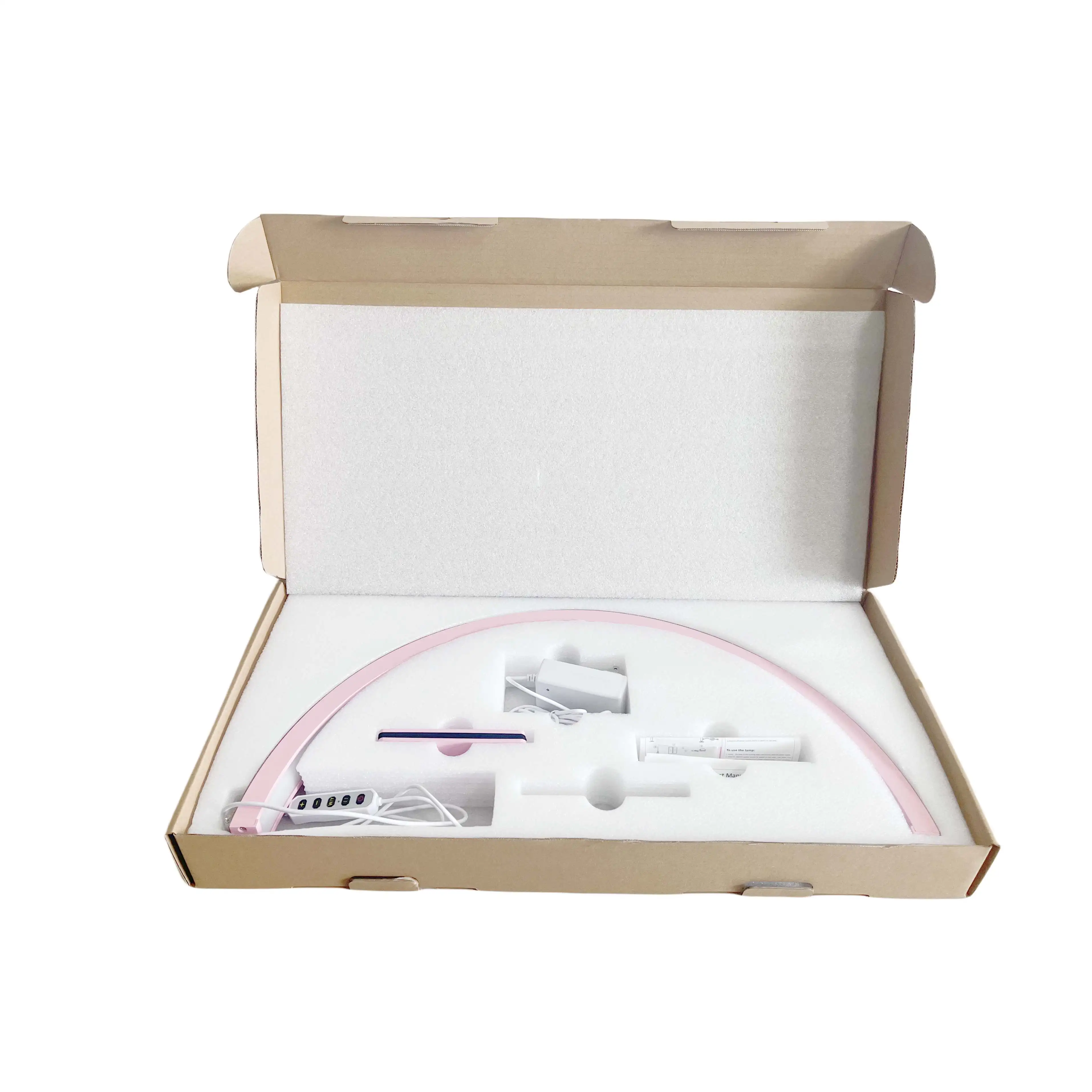 Wholesale Beauty Salon Work Lighting Nail Table Led Ring Half Moon Light For Studio Beauty UV Nail Lamp