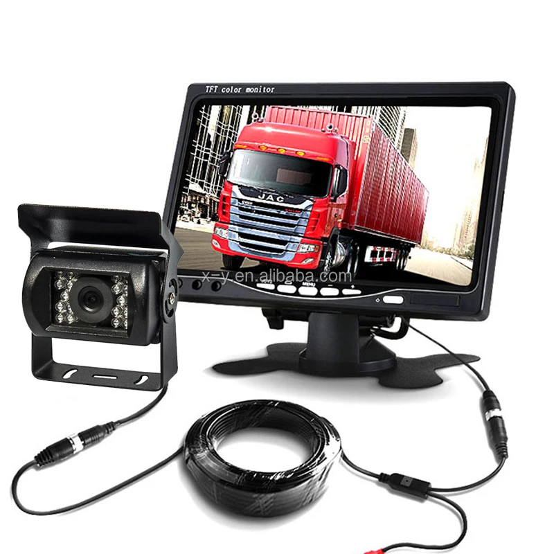 7 inch car van RV rearview mirror display reverse image AHD Car camera tachograph TFT LCD display