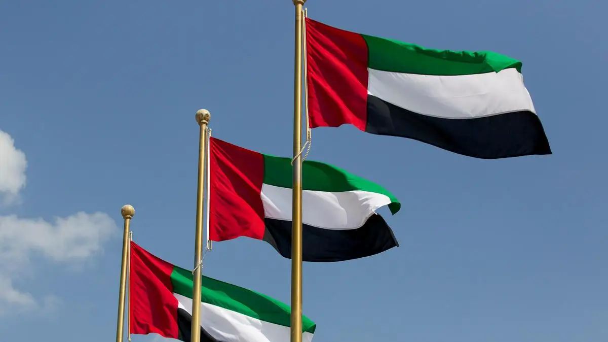 Stock Country Banner 100% Polyester UAE Dubai Flags 3*5ft 90*150cm United Arab Emirates Flag National Day Decorative Flag