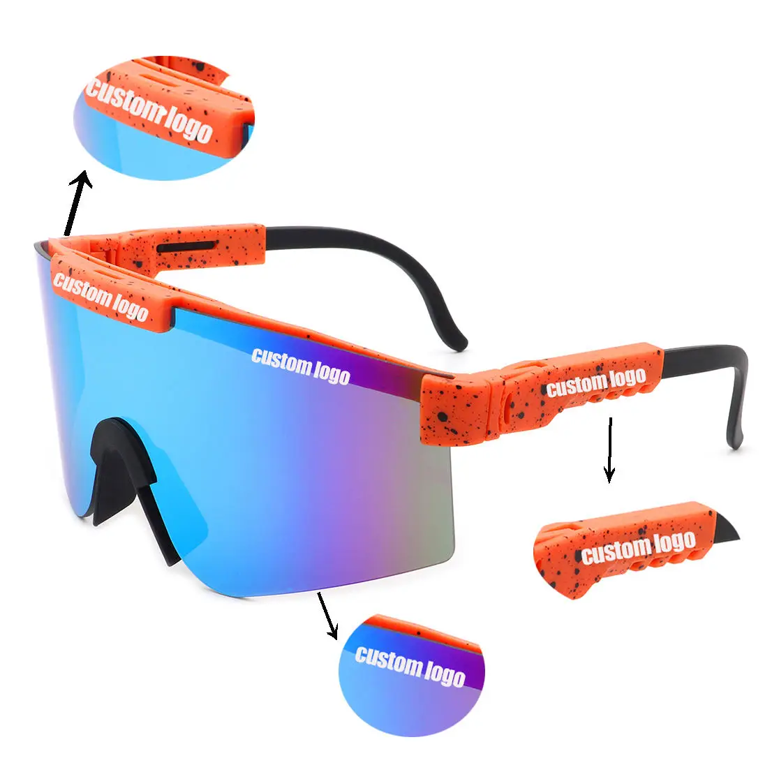 Sports Men driving TR90 polarized sunglasses mirror lens eyewear factory manufacturer sports sunglasses