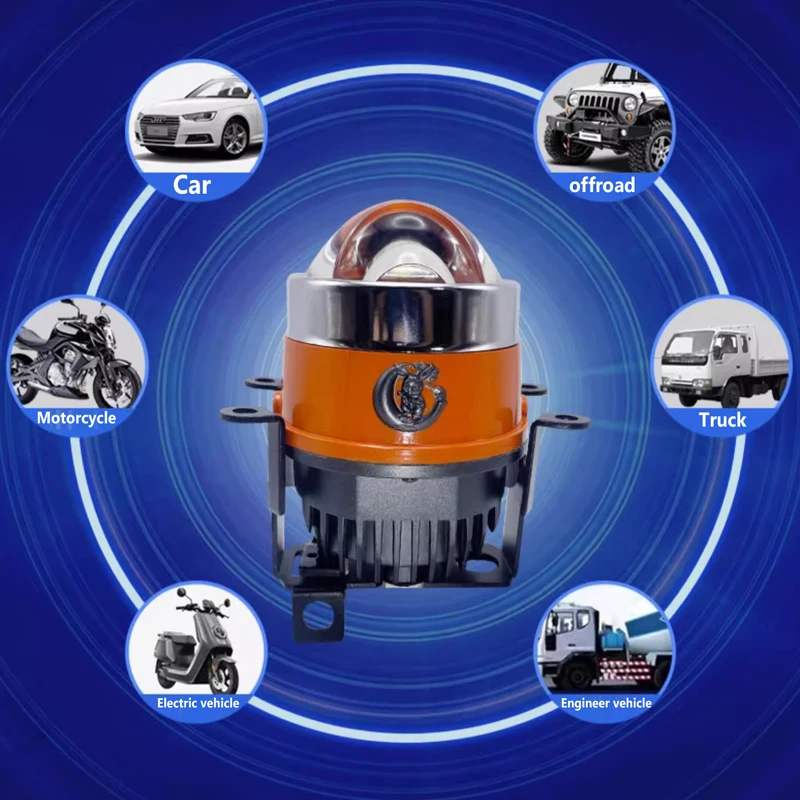 Universal 3.0 inch Fog Lamp Projector 150W LED Laser Fog Light Projector Lens for Car