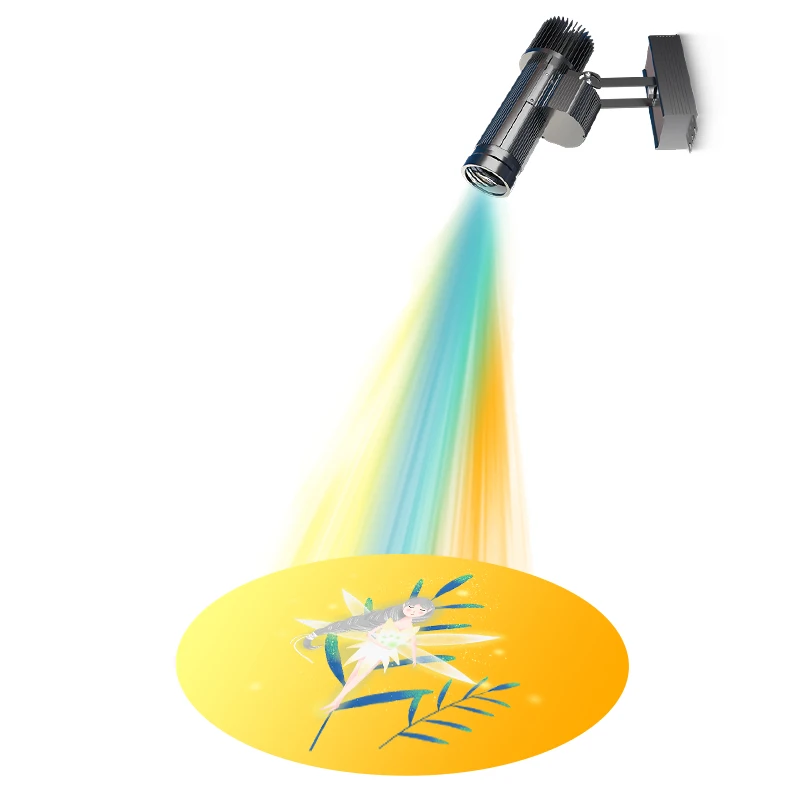 LED GOBO Logo Advertising Projector Light 15w  Static Floor Wall Display Waterproof Logo Led Projector