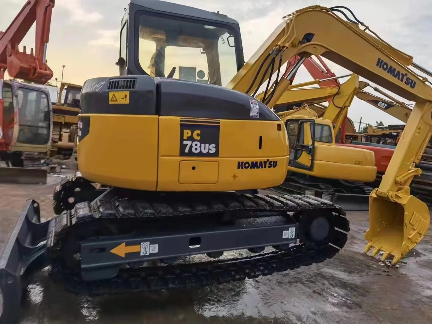 Экскаватор PC78US Komatsu 8 тонн б/у 6 7 гусеничный экскаватор PC60 PC70 PC78