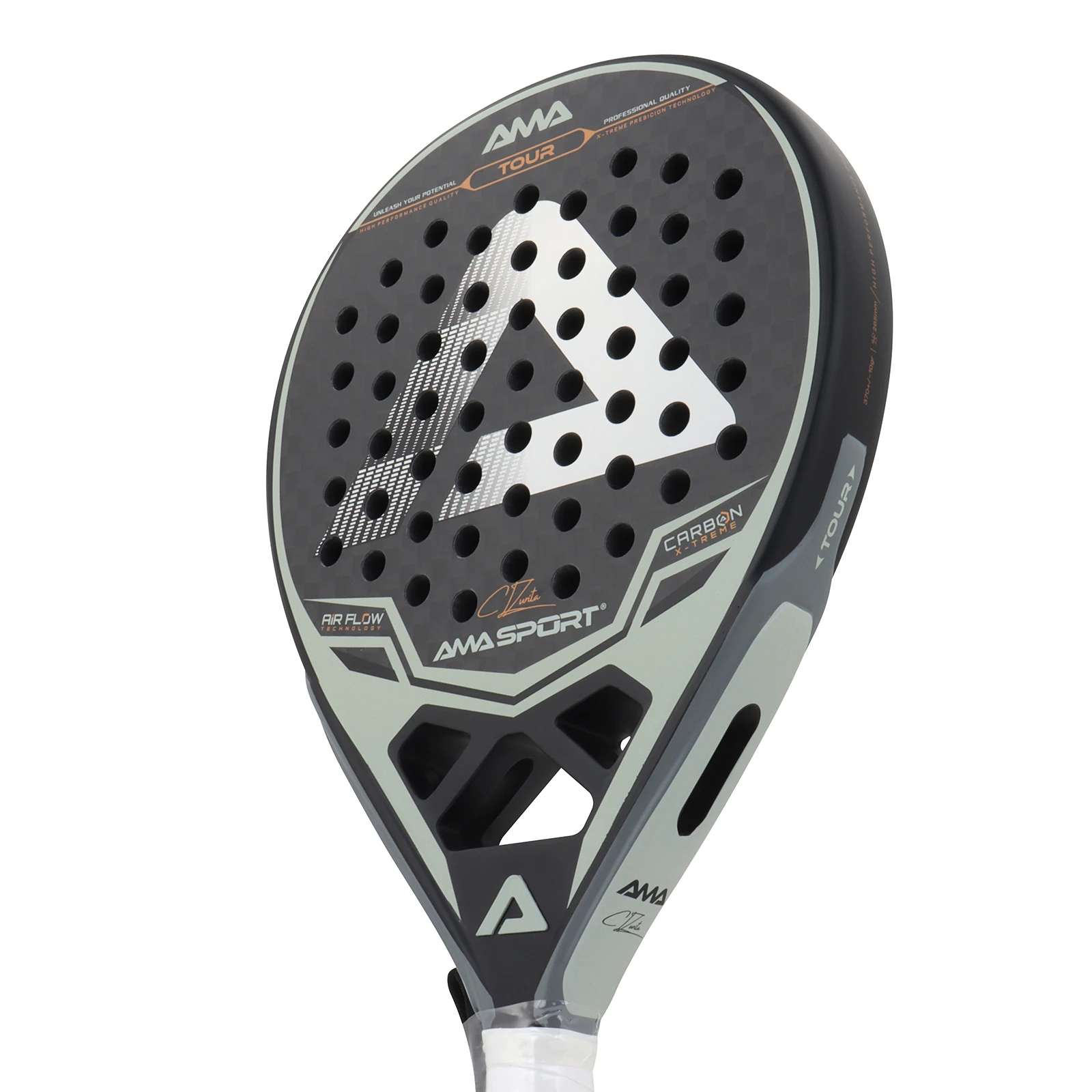 2024 Manufacturer AMA Sport Carbon Padel Racket Custom Graphite Paddle Tennis Racquet Racchetta Padel Palas De Padel