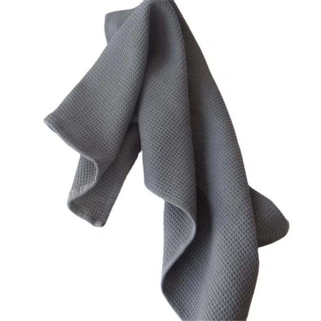 Wholesale 100% natural closet de bambu fiber kitchen dish towel bamboo waffle towel