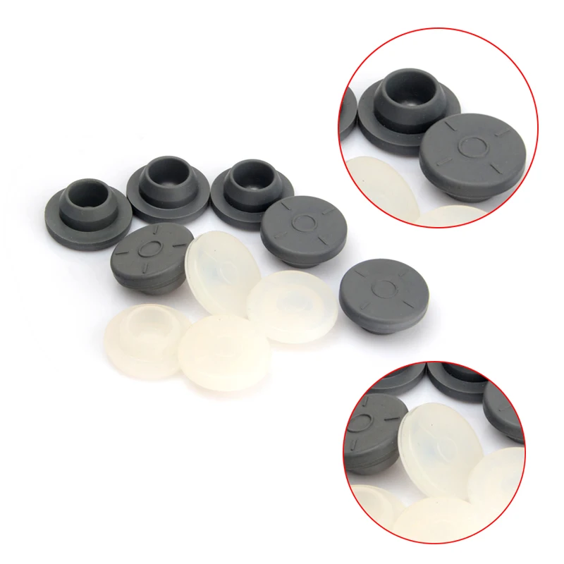 OEM/ODM factory 20mm rubber stopper  glass vial rubbers 10ml wholesale rubber stoppers for vials silicone