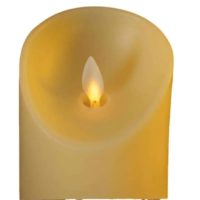 Most Popular Ivory Color Plastic Flameless Electric Flickering Candle Led Wedding Candles With Battery Operated