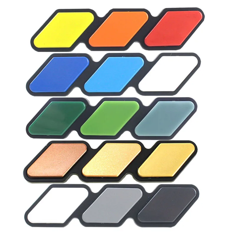 TRD off-road 4x4 highlander 4runner tundra rav4 landcruiser tri-color flag car accessories front grille decoration badge